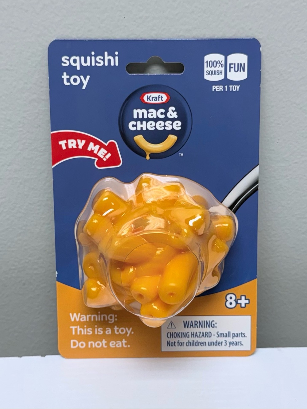 Mac & Cheese Orange Squishi Toy-Kids Sensory Fidget, New!
